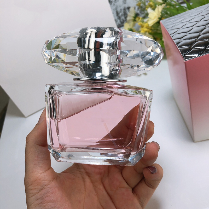 

High-end bright CRYSTAL 90ml Womens Perfume long Lasting Fragrances Women Floral Fragrance Deodorant Parfumes Spray Incense, Silver