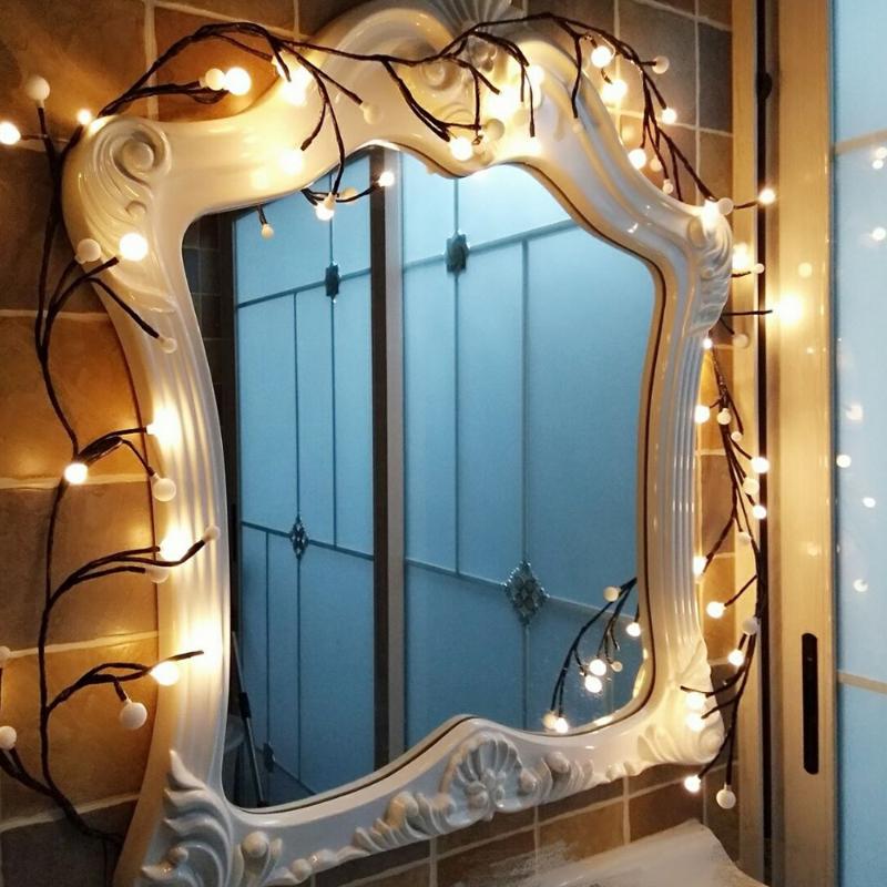 

2.5M LED Vines Branch Tree Light Copper Wire Fairy String Light Christmas Holiday Branch Garland