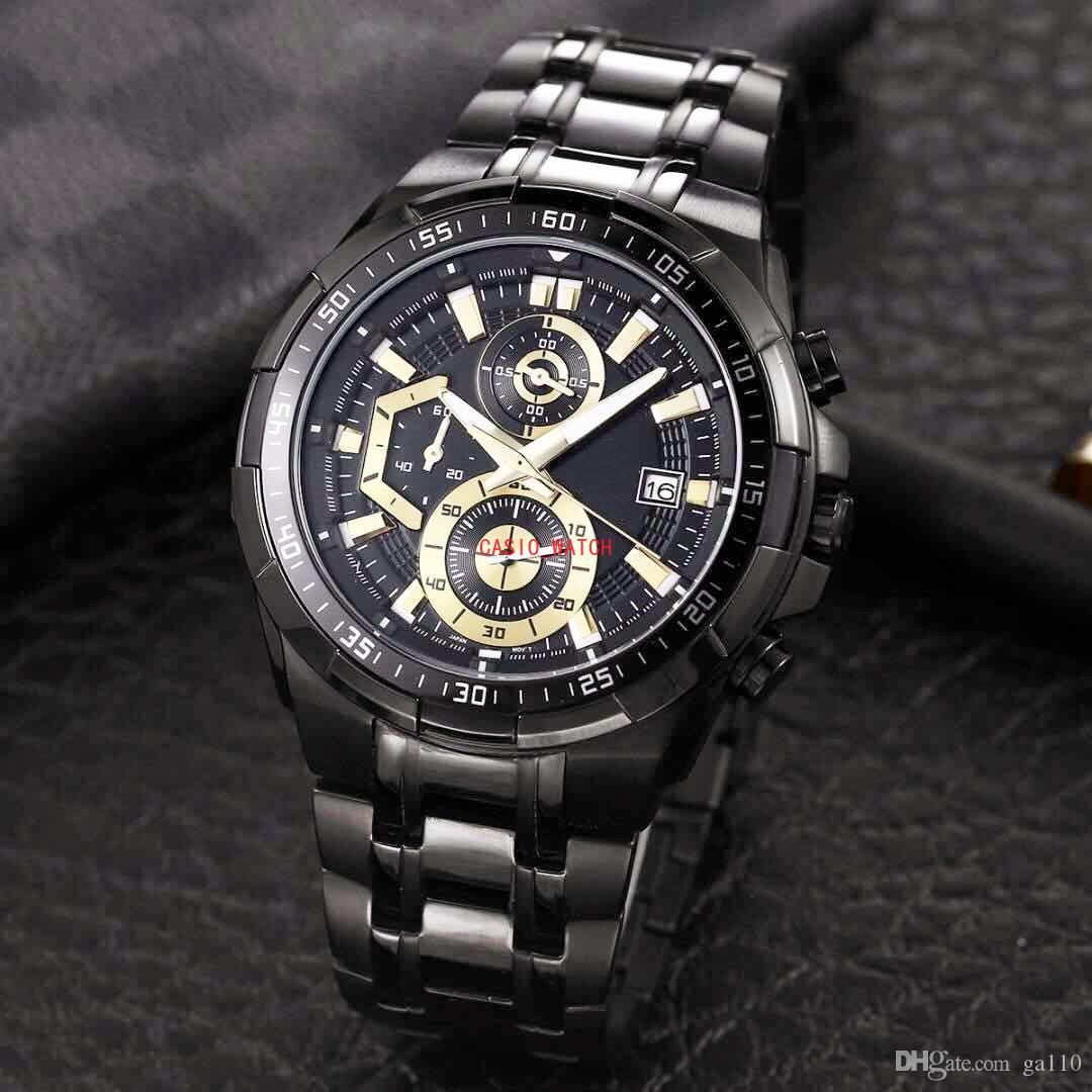 

2021 Hot selling EFR-539 sports casual men's watch iced out watch Japanese movement all functions can be operated