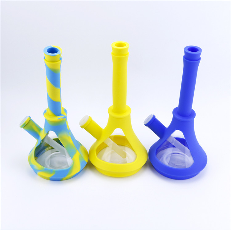 

Wholesale retail 10'' triangle glass water pipes oil burner pipe thick pyrex glass oil burner smoking bongs with smoking accessories