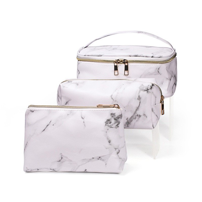 

hbp fashion portable women ladies cosmetic bag make up bag 3pcs set waterproof customized logo handbag tote clutch purses