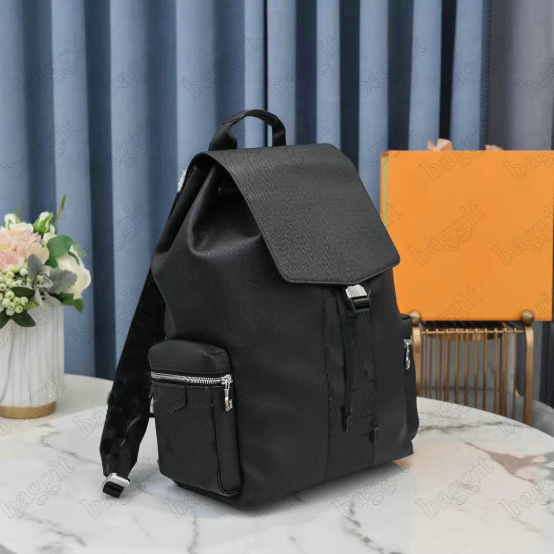 

Mens OUTDOOR Backpack Leather Monograms Eclipse Canvas Vintage Laptop Backpacks With Snap Buckle Luxurys Old Flower Designers School Bags M30417 M30419, Customize