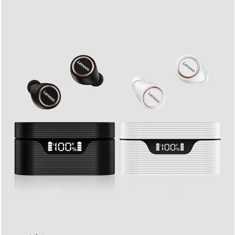 Lenovo Bluetooth 5.0 Wireless Headphones Mini TWS Earbuds Sport Headset In-ear Earphones Touch Control with Mic Charging Case for Apple DHL-image-663378880