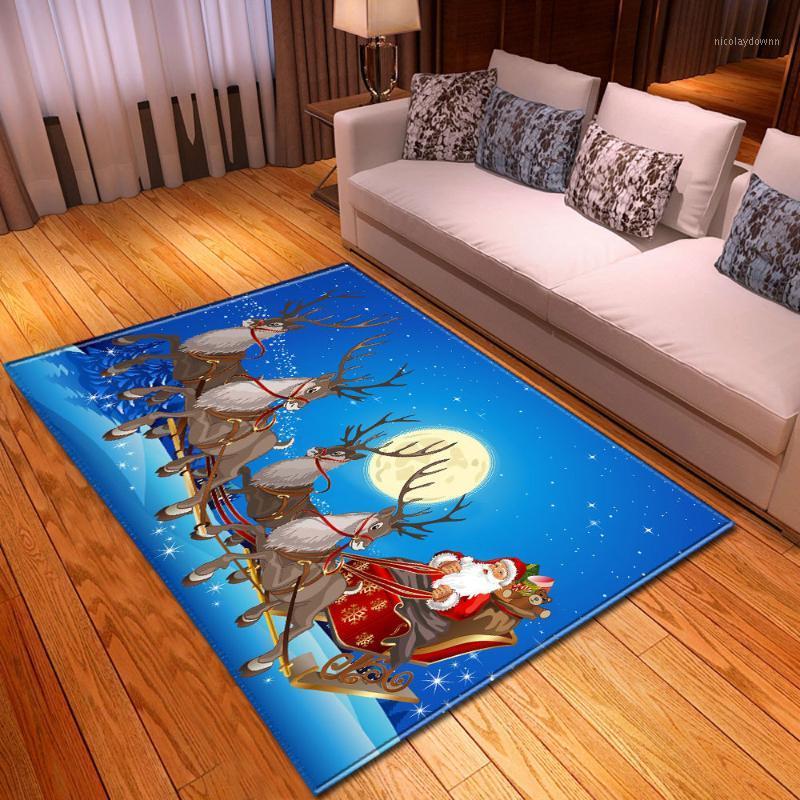 

Carpets Living Room Carpet Christmas Decoration Children's Floor Bedroom Bedside Rug Home Kitchen Hallway Balcony Bath Kids Non-Slip Mat