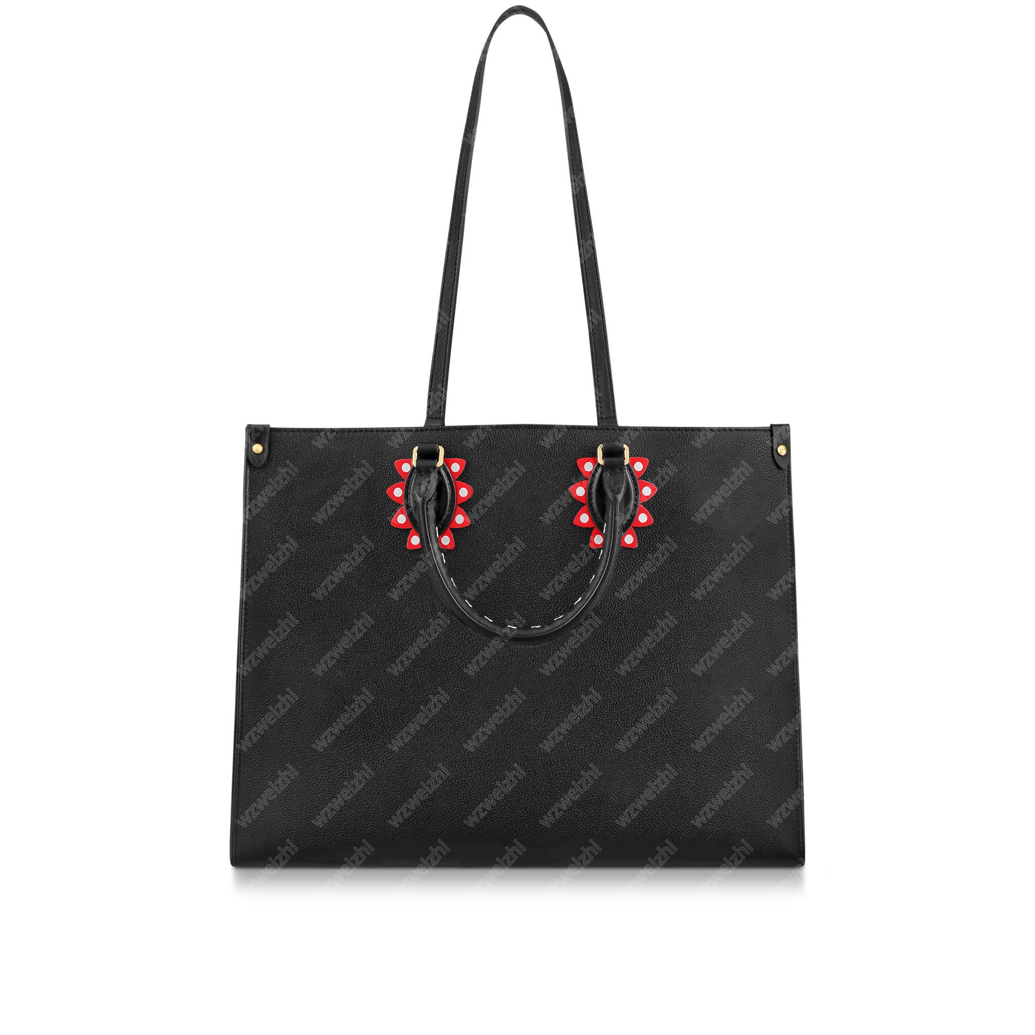 

Top Quality Genuine Leather Women Handbag Tote Bag Classic Handbags Flower Letter Ladies Clutch Totes Fashion Shoulder Crossbody Bag Messenger Purse Wallet, Wzm45373_black