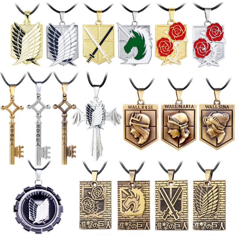 

Keychains Anime Attack On Titan Maria Wall Keychain Badge Pendant Key Chain Holder Cover Charms For Motorcycle Car Keyring