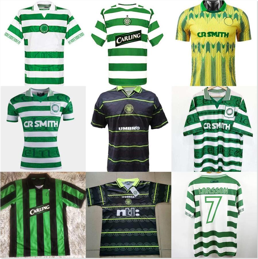 

Retro Larsson Soccer Jerseys home away 84 86 87 88 91 92 93 95 96 97 98 99 00 02 05 Celtic BRATTBAKK Classic Vintage old calssical Shirt football uniforms, Army green