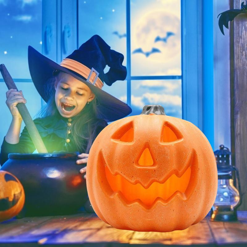 

Night Lights Halloween Talking Pumpkin Lantern Animated LED Lamp Toy Home Party Decor Intelligent Light Corridor Bathroom