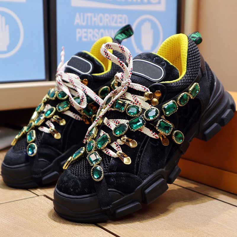 

Hiking shoes Flashtrek series sports shoes 2021ss new color arrival Fashion sneakers diamond upper mens Sneakers non-slip sole top quality, Black