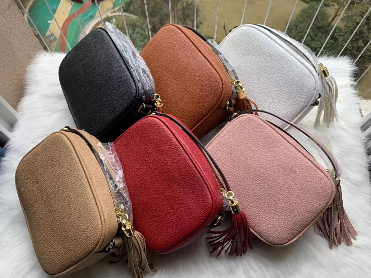 

Designers Women Handbags Leather Crossbody Soho Disco Shoulder Bag Fringed Messenger Bags Purse Wallet, Pink