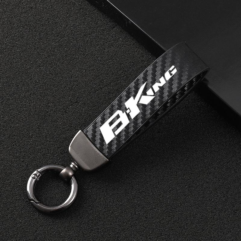 

Keychains Fashion Motorcycle Carbon Fiber Leather Rope Keychain Key Ring For Suzuki B-KING BKING 2007 2008 2009 2010 2011 2012 2013 2014