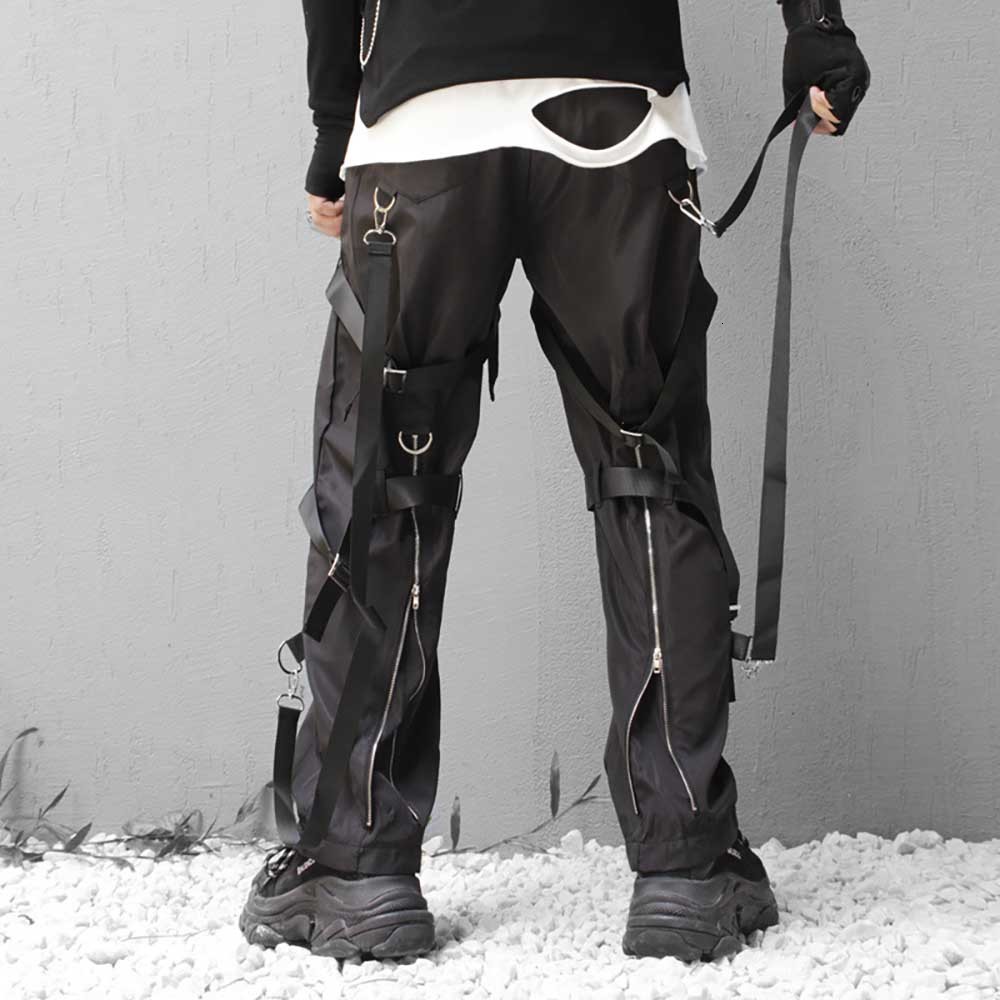 

2021 New Black Sled Loads Casual Male Straight Waist Men's Pants Rql8