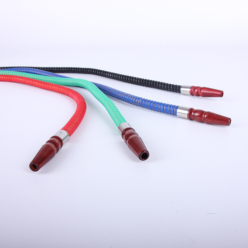 

Arabian hookah suction pipe winding flannelette plastic pipes multi-color optional leather tube