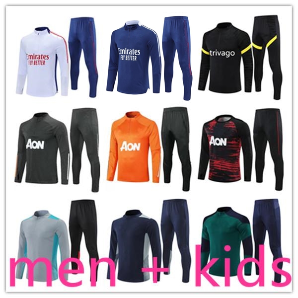 

Ronaldo soccer Jersey Men + kids football training tracksuit kits boys mens survetement foot chandal futbol chándal man utd new Sportswear