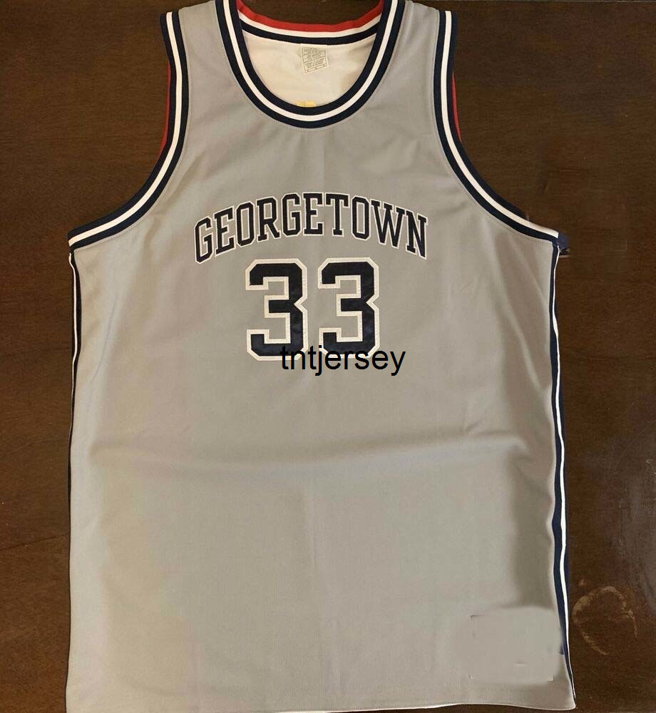 

100% Stitched Rare Georgetown Hoyas Alonzo Mourning Basketball Jersey Mens Women Youth Stitched Custom Number name Jerseys XS-6XL, Black