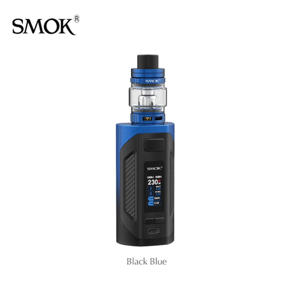 

1pc!!SMOK RIGEL KIT 230W Box Mod Powered By dual 18650 With 6.5ml TFV9 Tank fit V9 Meshed Coil 0.15ohm Authentic