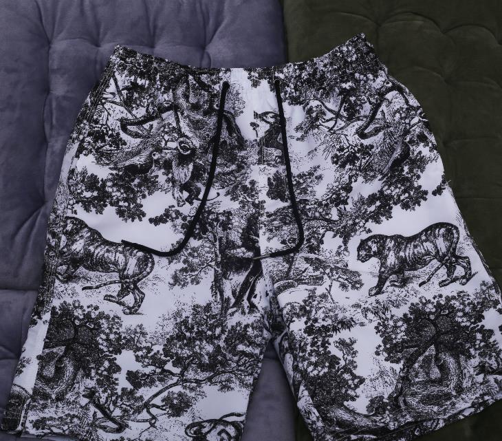 

High quality Men's Beach Shorts 2021 Mens Gym Sports Swin Shorts Thin Breathable Casual Short Pants Male, White;black