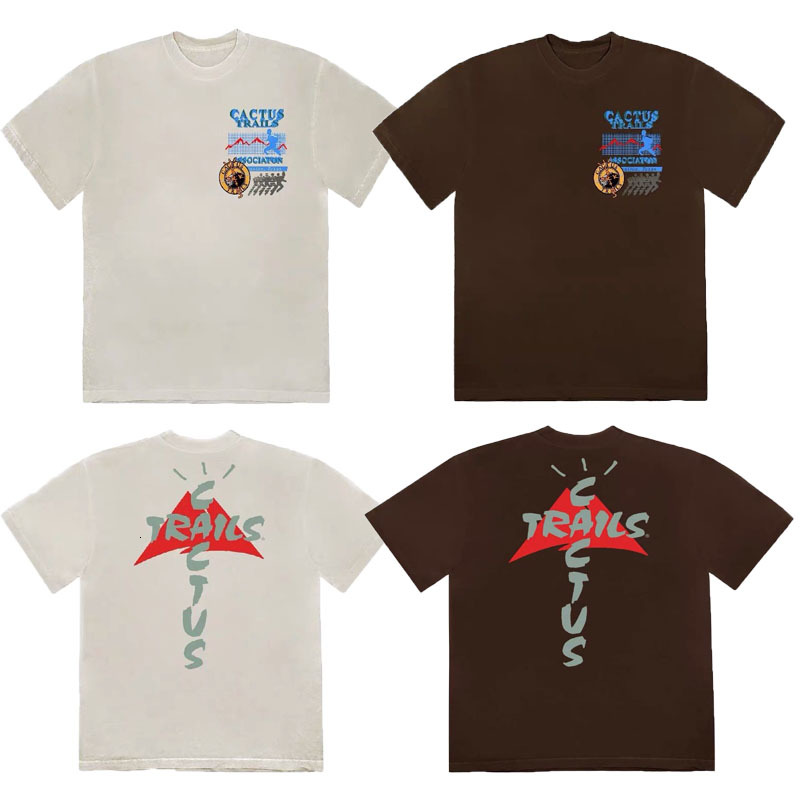 

2021 New 20ss Cactus Jack Trails Assn 1:1 High Quality Travis Scott Shirts Men Women Streetwear Hip Hop Astroworld t Shirt 5xyh