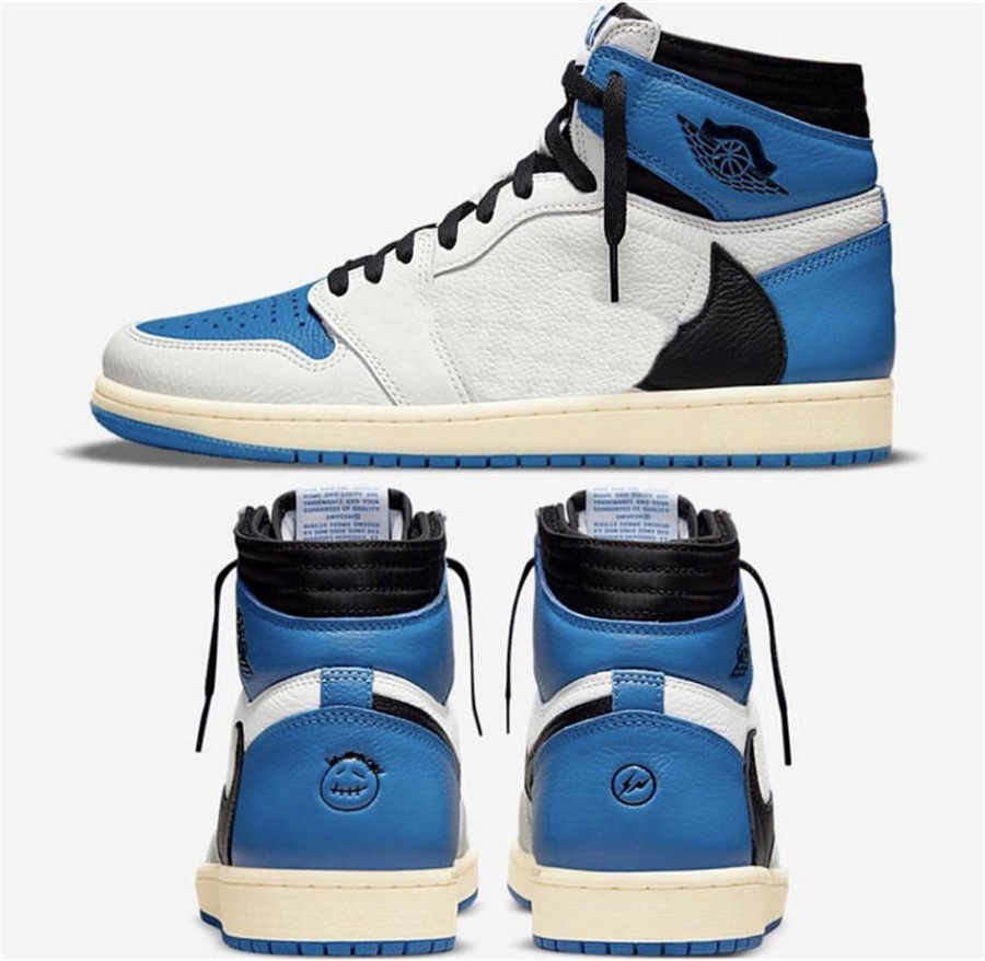 

2021 Travis Scott Fragment Authentic 1 High Low OG SP Outdoor Shoes Man Military Blue SB Cactus Jack Dunk PlayStation Sail Suede Shy Pink Sp