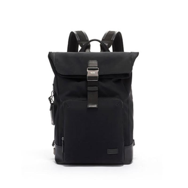 

Backpack HARRISON Series Men's Fashion Casual All-match Roll Top Computer Bag 66021, Black
