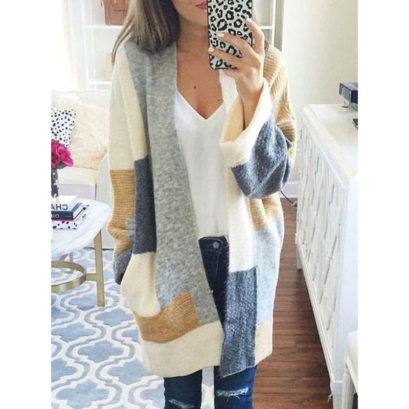 

Women' Sweaters Women Casual Gray Korean Style Plus Size Office Lady Loose Cardigan Spring 2021 Female Fashion Elegant Tops Knitwear