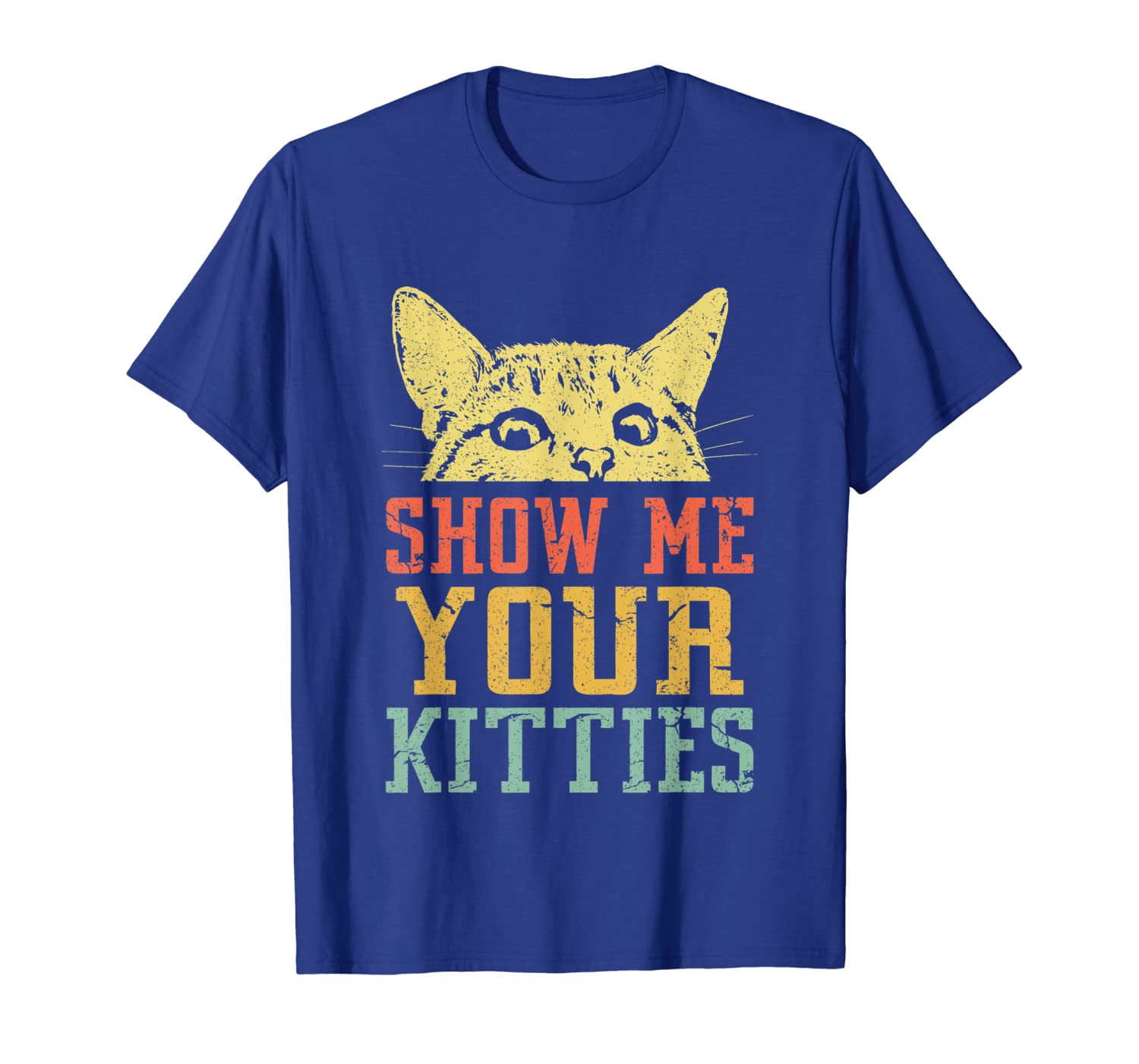 

Show me your kitties retro Vintage Tshirt Gift Cat Lover, White;black