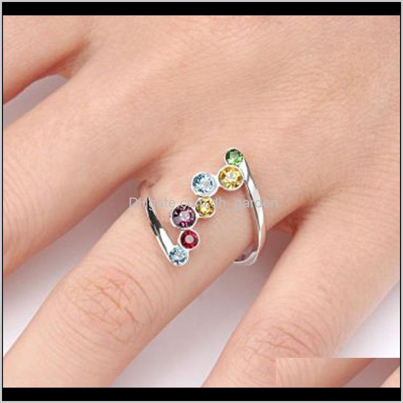 

Simple Luxury Rings For Women Elegant Ladies Crystal Finger Ring Fashion Female Wedding Party Jewelry Gifts Drop Delivery 2021 0Qfgw
