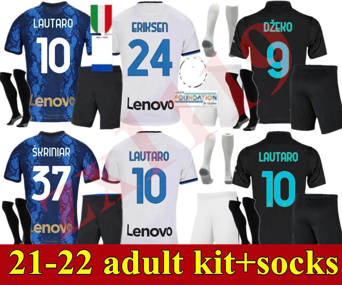 

21 22 Home away 3rd Inter DZEKO BARELLA soccer jerseys GODIN BROZOVIC J.CORREA CALHANOGLU SENSI VIDAL LAUTARO ERIKSEN ALEXIS DE VRIJ football shirt adult kits, Home+patch