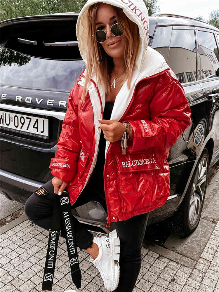 

Women' Jackets Oversized Puffer Jacket Women Autumn Hooded Outerwear Casual Streetwear Patchwork Light Weight Padded Parka Zip Up Quilted Coats 55FU, Extra not product