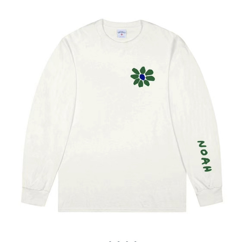 

2021 New Noah Core Autumn Bloom t Shirt Women 1:1 Best-quality Long Sleeve Flower Print T-shirt Tees Harajuku Men Clothing E2hz