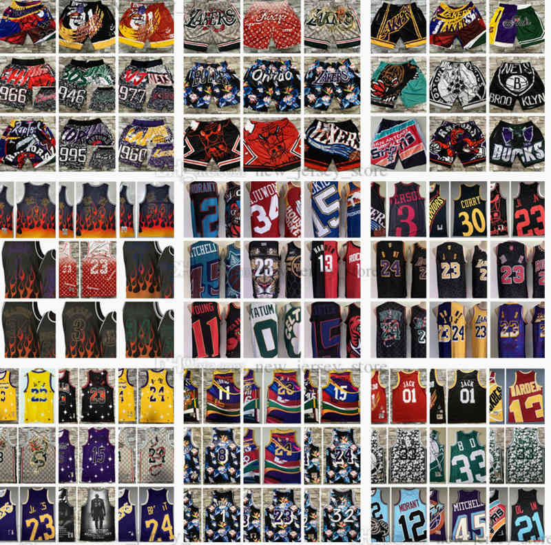 

Digital Print Big Face Mitchell and Ness Retro Basketball Jerseys Pocket Shorts Dark Blue Red Black White Jersey Pockets Short Size S-XXL, Other jerseys. tell me on order