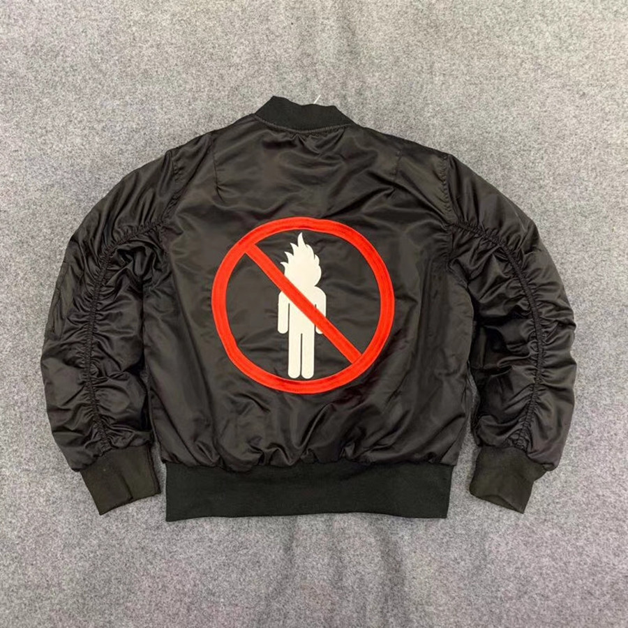 

2021 New Sem Transeuntes Bombardeiro Masculina Mulher Melhor Qualidade Bordado Fora Piloto Jaqueta Travis Scott Astroworld Gki0