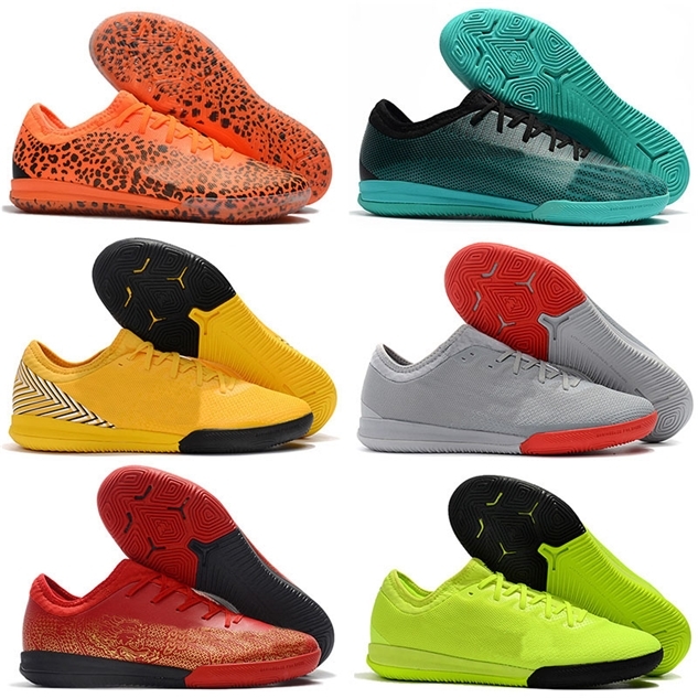 

New Original Kids Mens Soccer Shoes Mercurial VaporXII Pro TF IC Football Boots Women Boys Indoor Turf VaporX Soccer Cleats Size 35-46, As photo 2
