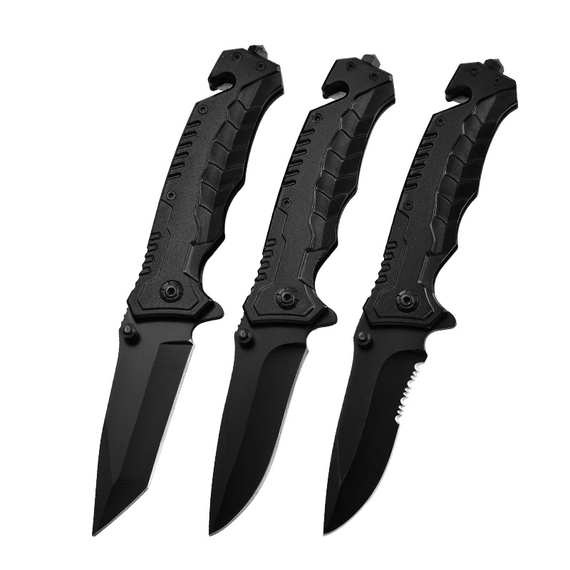 

Hand Tools HY217 Gift folding pocket fruit peeling knife Tactical survival camping EDC tool Aluminium handle 3cr13 blade