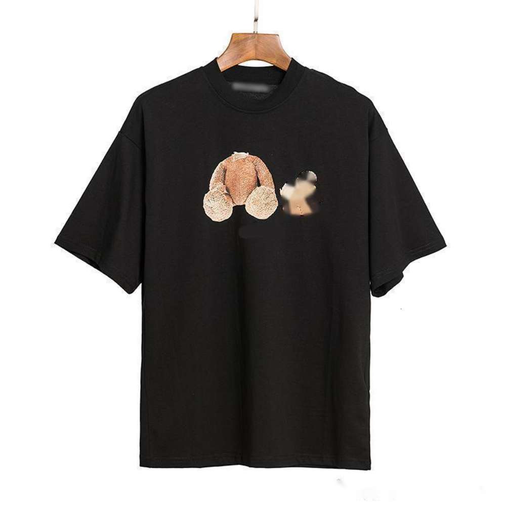 

Designer of luxury T-shirt brand 2021ss Summer Men And Womens T shirts Stylist Tees same palm palms angels Printed short sleeve truncated bear, White;black
