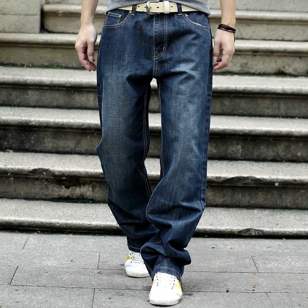 

2021 New Breeze Casual Denim Brem Wide Brim Pants Straight Djpb, Blue