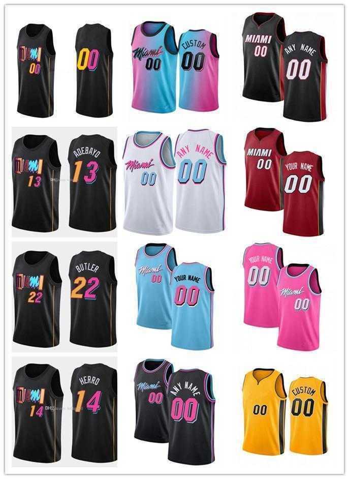 

75th Custom Mens Womens Jersey Miami's Heat's 21 Dewayne Dedmon 40 Udonis Haslem Tyler 14 Herro 55 Duncan Robinson Basketball Jerseys YZ, Color