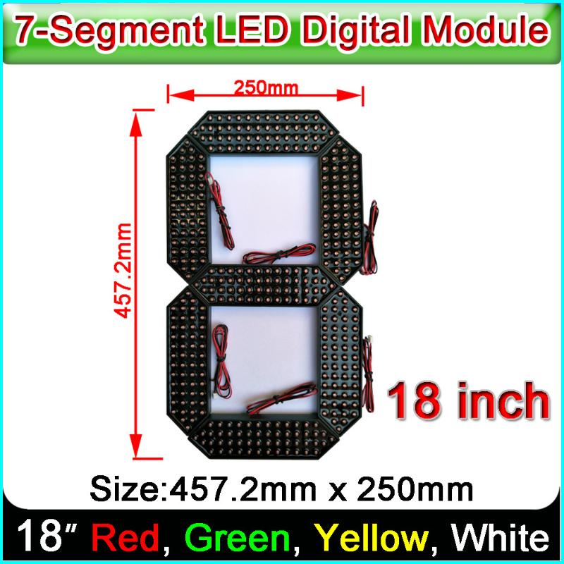12 pcs LED Display 0.8" Common Anode Red 27.7x20mm 16 Segment 18 pin New 