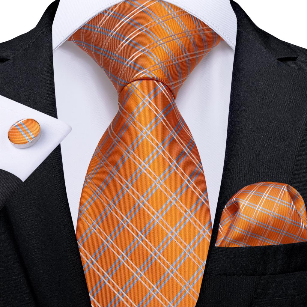 

Arrival 12 Styles Silk Ties For 8.5CM Orange Color Mens Neckties For Business Wedding Suit Neck Tie Gravatas