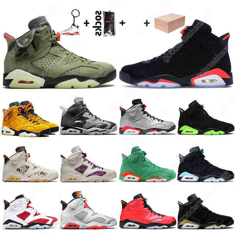 

6 6s With Box Black Infrared Basketball Shoes Hare DMP Tech Chrome Gatorade Mens Trainers Sneakers Big Size 13, #1 hare 36-47