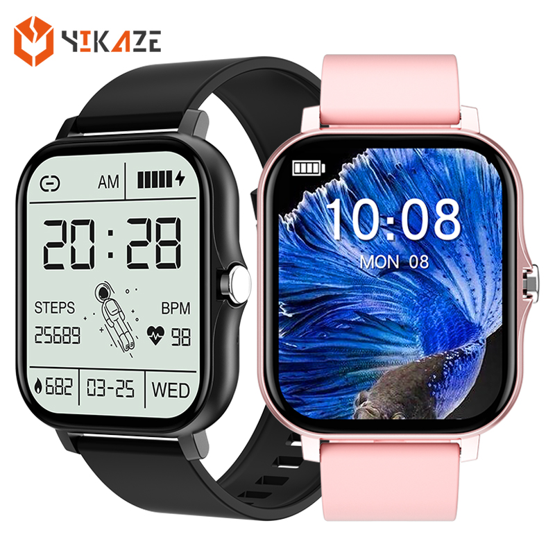 

Full Touch Smart watch Men Woman Bluetooth call Waterproof Heart Rate Fitness Tracker Smartwatch For Android iOS Xiaomi Phoneg, Sliver silicone
