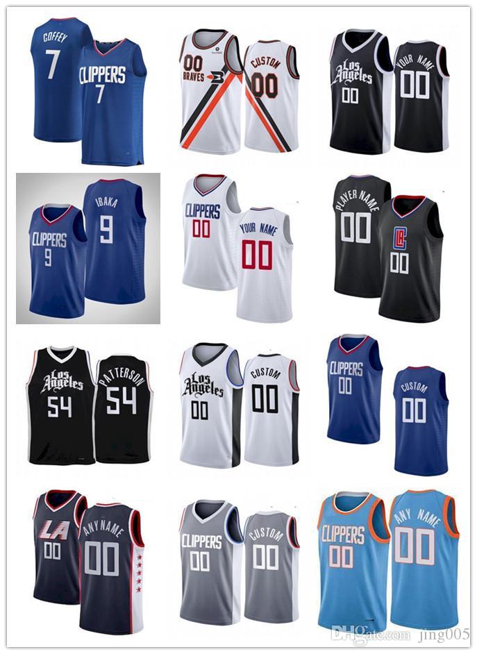 

Men Women Youth 11 Yogi Ferrell 15 DeMarcus Cousins 9 Serge Ibaka 54 Patrick Patterson 7 Amir Coffey Custom Black white navy blue gray Bas, Colour