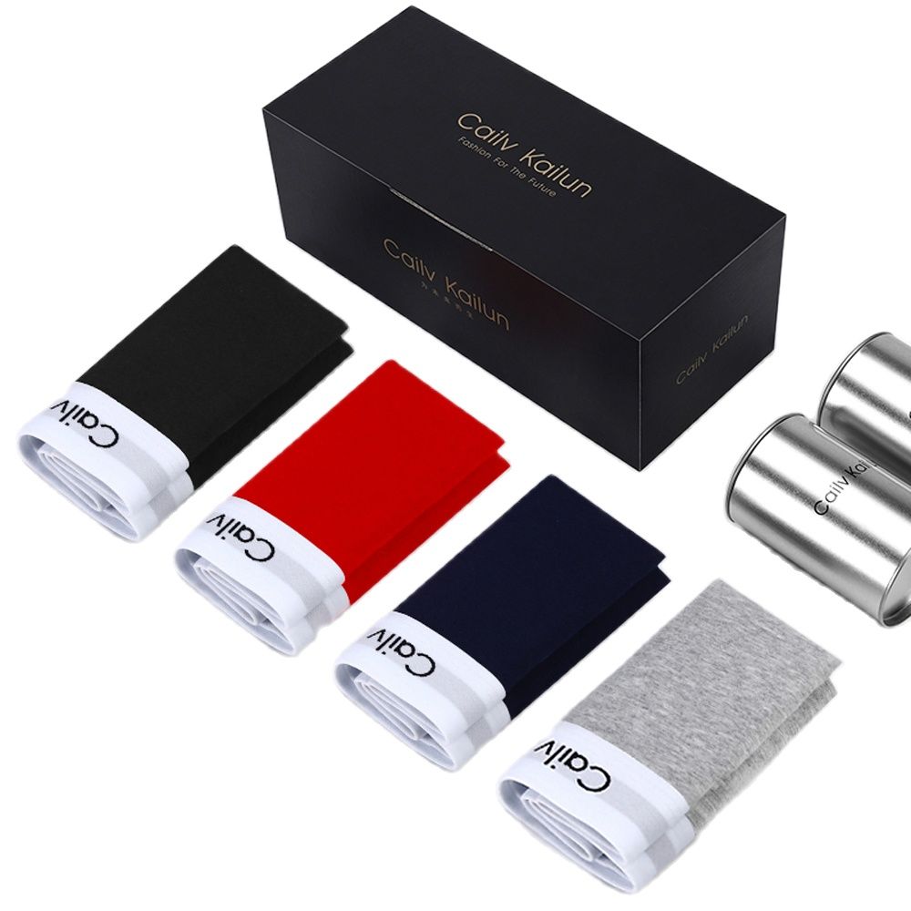 

4Pcs Cotton Men Underwear Mens Solid Color Panties Breathable Man Briefs Large Size L-4XL Convex Pouch For Men Antibacterial, Black