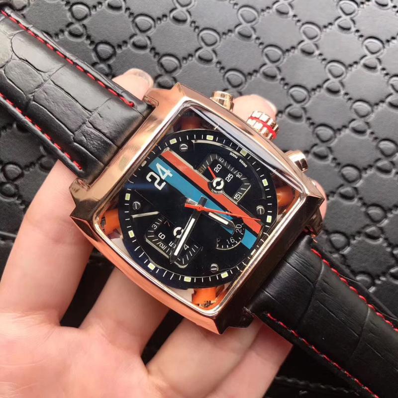 Montre-bracelet Automatique Montre mécanique Montre Explosion Sport Hommes Haute Qualité Mode Trend Multifunction Monaco-24
