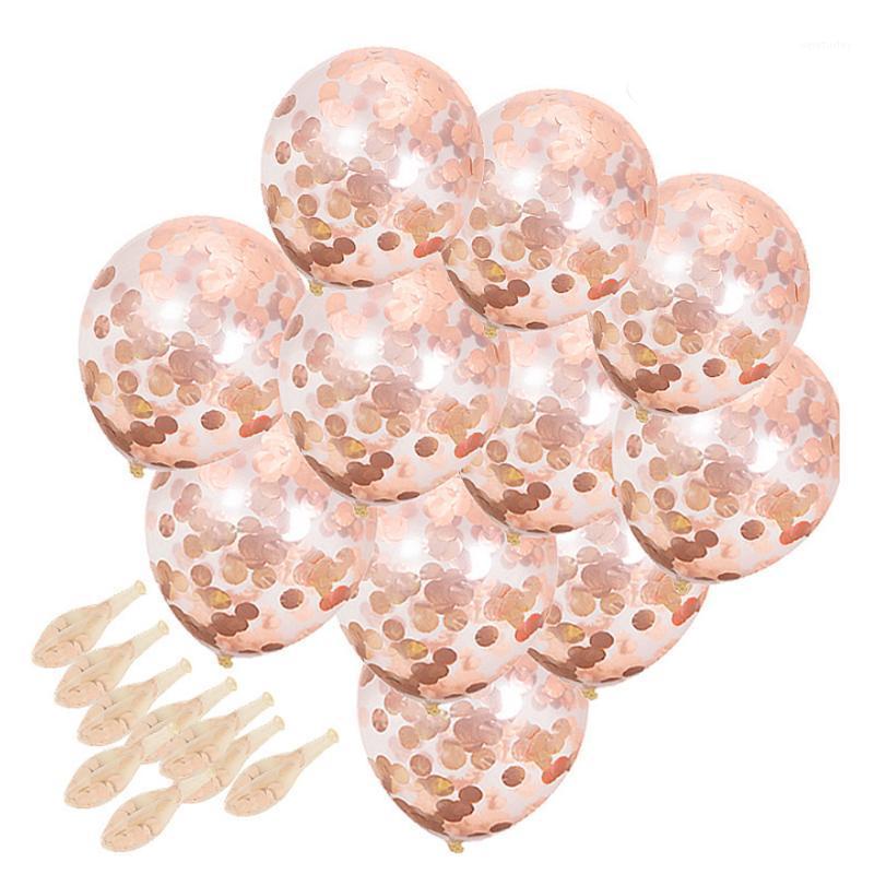 

Party Decoration 10/20 Pcs Rose Gold Latex Balloon Confetti Set Chrome Romantic Wedding Anniversary Birthday Baby Shower