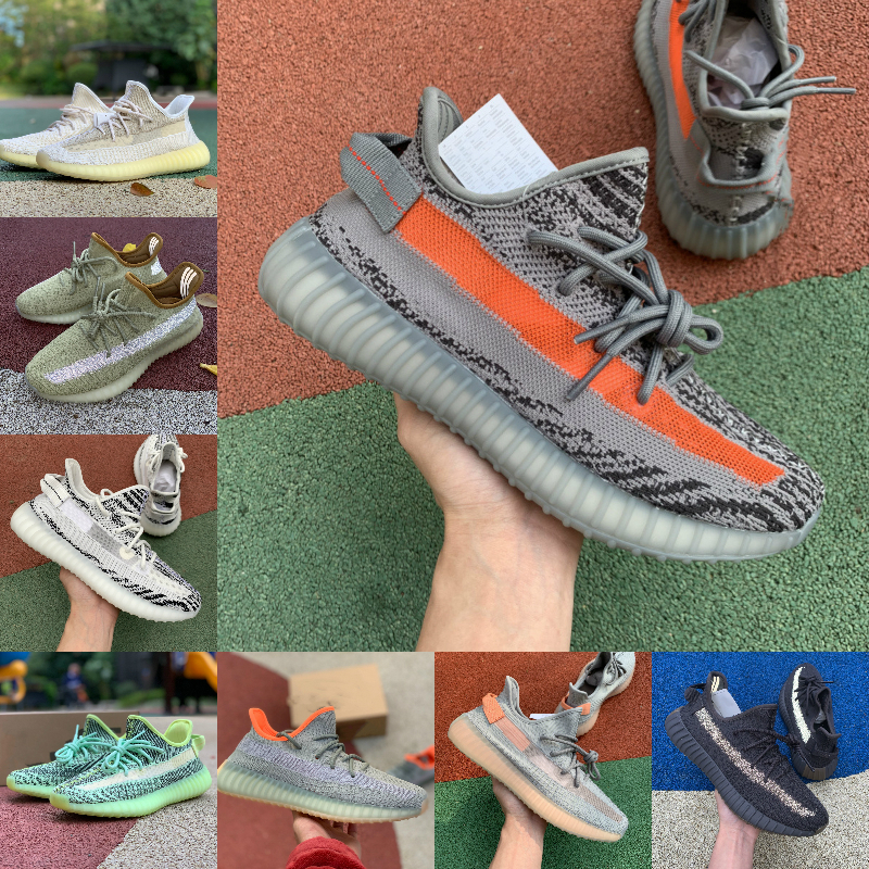 

Kanye Yecheil Yeshaya Black Static Citrin Cloud White 3M Reflective Casual Shoes GID Luminous Real Form Clay Butter Men's Women's Designer