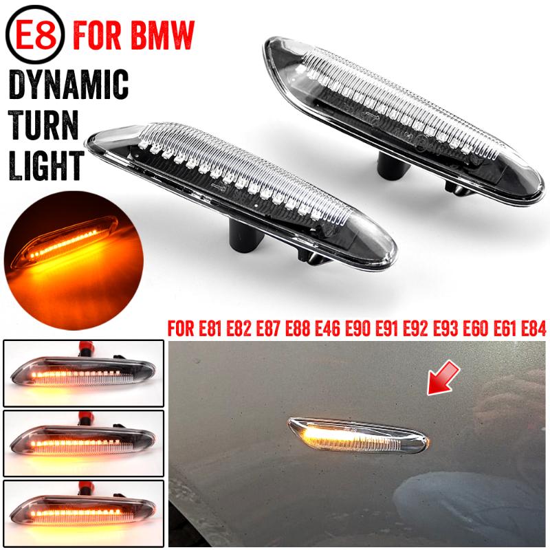 

Emergency Lights Sequential Flashing LED Turn Signal Side Marker Light Blinker For X3 E83 X1 E84 X5 X53 E60 E61 E46 E81 E82 E90 E92 E87
