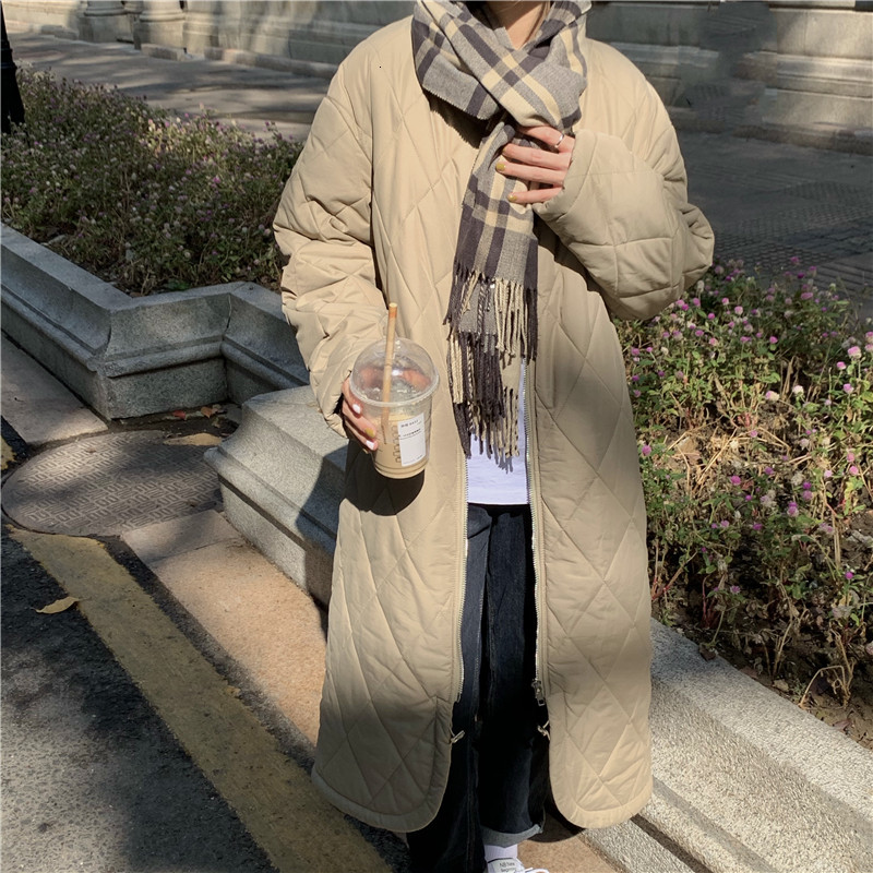

2021 New Parkas Winter Jacket Women Plus Hooded Long Parka Mujer Cotton Padded Overcoat Casual Oversize Coat Female 44gq, Black