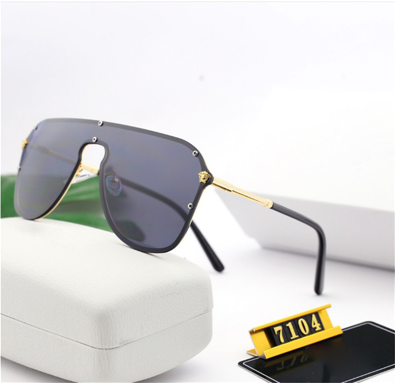 

Fashion sunglasses Sunglasses Driving glasses High quality fashion metal sunglasses Retro Female Male UV400 with branded box, White;black