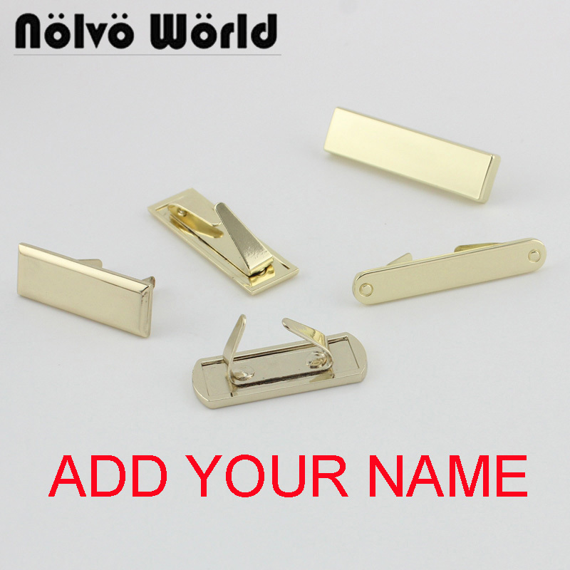 

10-50 pieces,Laser Engrave Your Brand On Label,Sewing crafts rectangle metal purse label tags,sew bags handmade metal labels tag 210304, Black